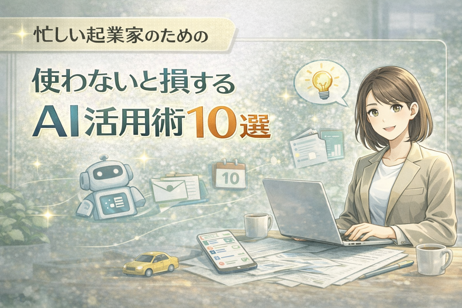 忙しい起業家のためのAI活用術10選